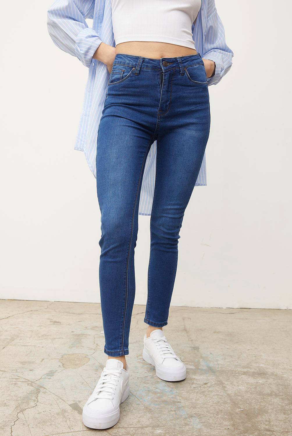 SYBILLA Jeans Skinny Tiro Medio Mujer Sybilla
