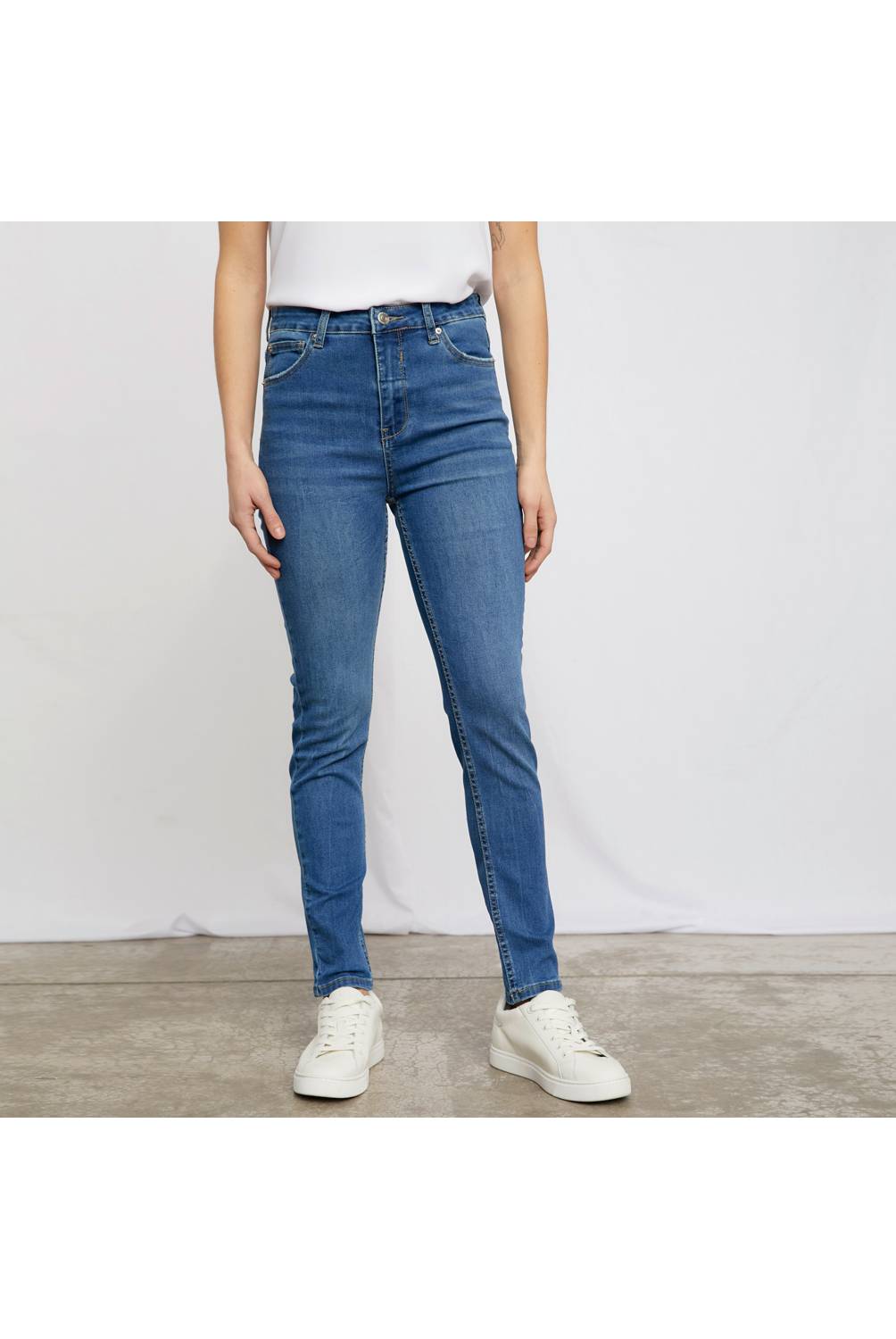 UNIVERSITY CLUB Jeans Skinny Tiro Medio Mujer University Club