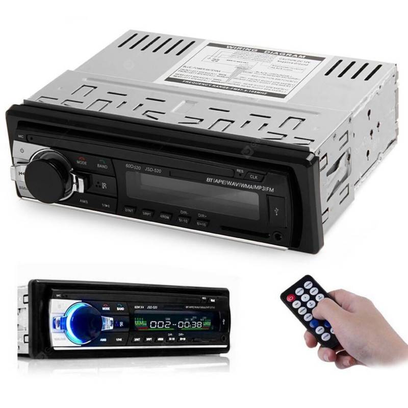 GENERICO - Radio Para Auto Mp3 Bluetooth Estereo V2.0 Radio