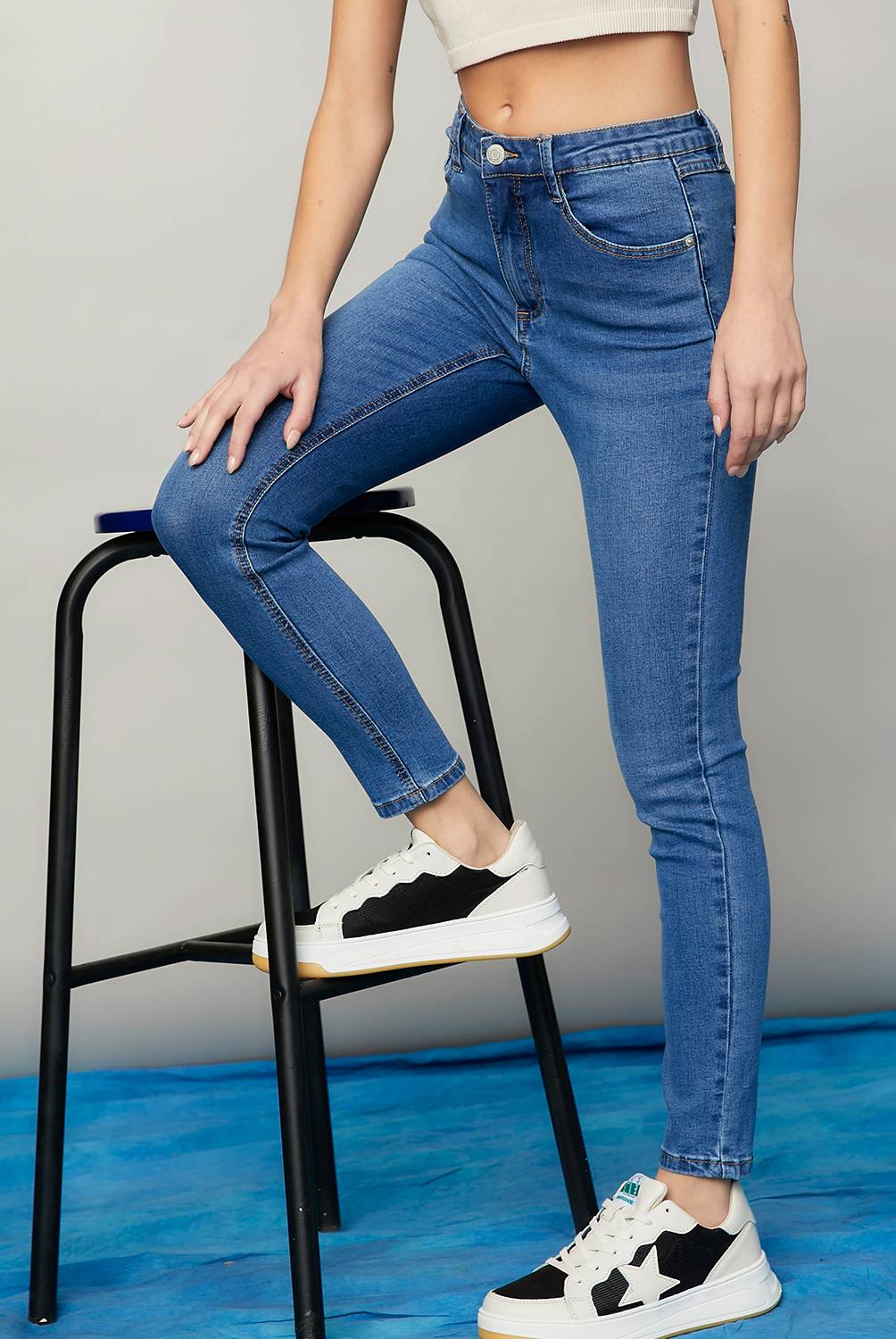 AMERICANINO - Jeans Skinny Tiro Alto Mujer Americanino