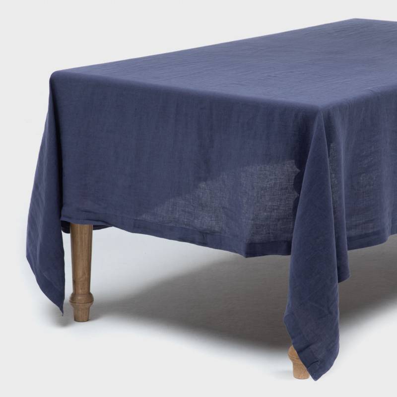 BASEMENT HOME - Mantel Lino Azul 180x270  cm