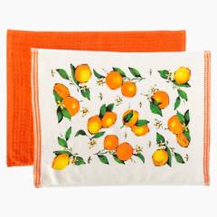 Mica - Set 2 Paños Naranjas