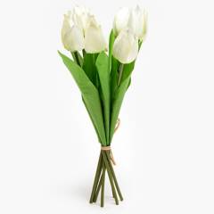MICA - Ramo Tulipan 32cm Blanco