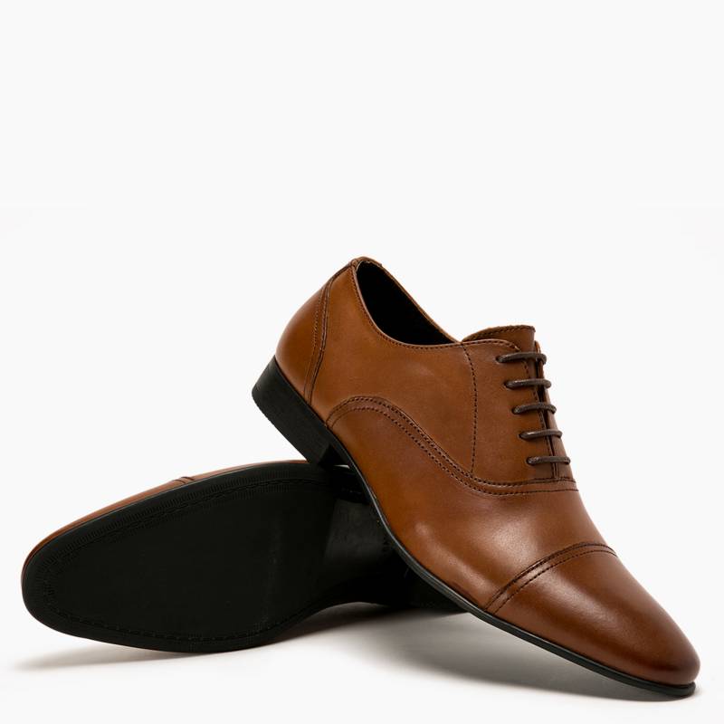 BASEMENT - Basement Zapato Formal Hombre Cuero Beige/Khaki