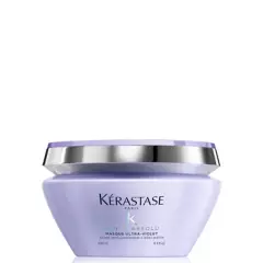 KERASTASE - Máscara Matizadora Cabello Rubio O Decolorado Masque Ultra-Violet Blond Absolu 200ml Kerastase