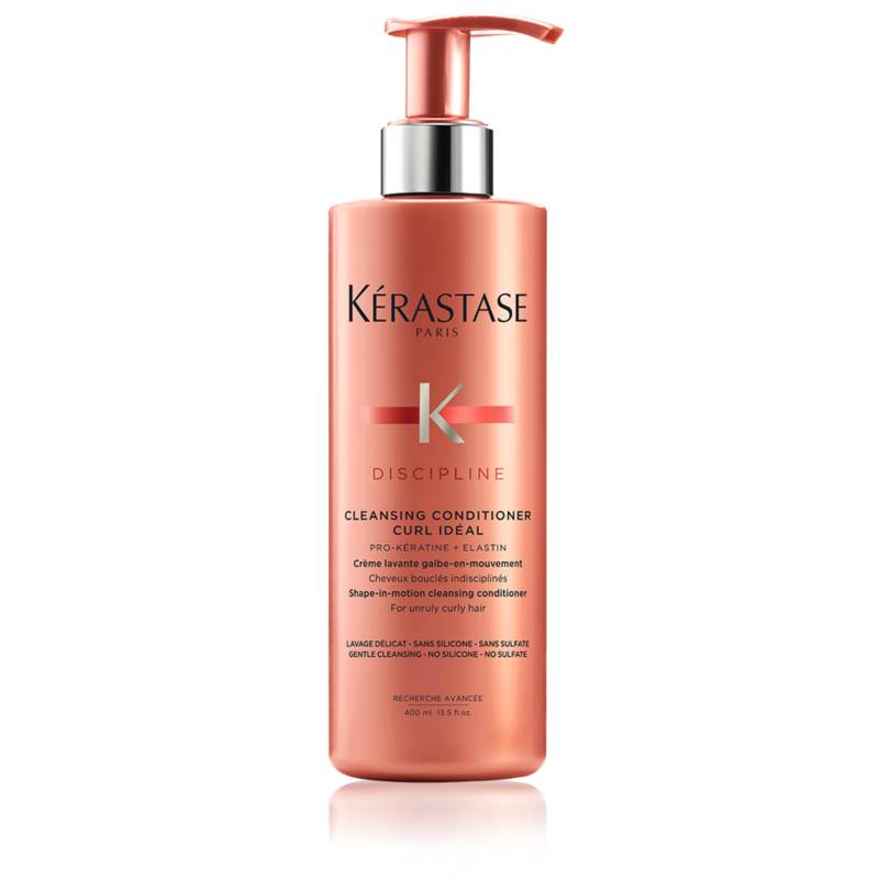 KERASTASE - Shampoo 2 en 1 Anti-Frizz Cabello Rizado Cleansing Conditioner Curl Idéal Discipline 400 ml