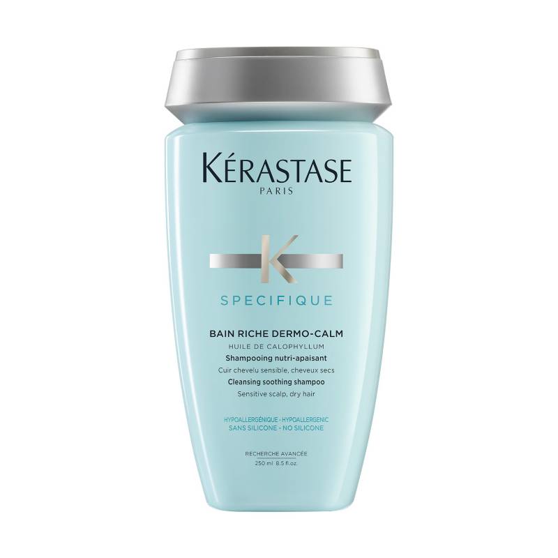 KERASTASE - Shampoo Calmante Cuero Cabelludo Sensible Y Seco Bain Riche Dermo-Calm Specifique 250ml Kerastase