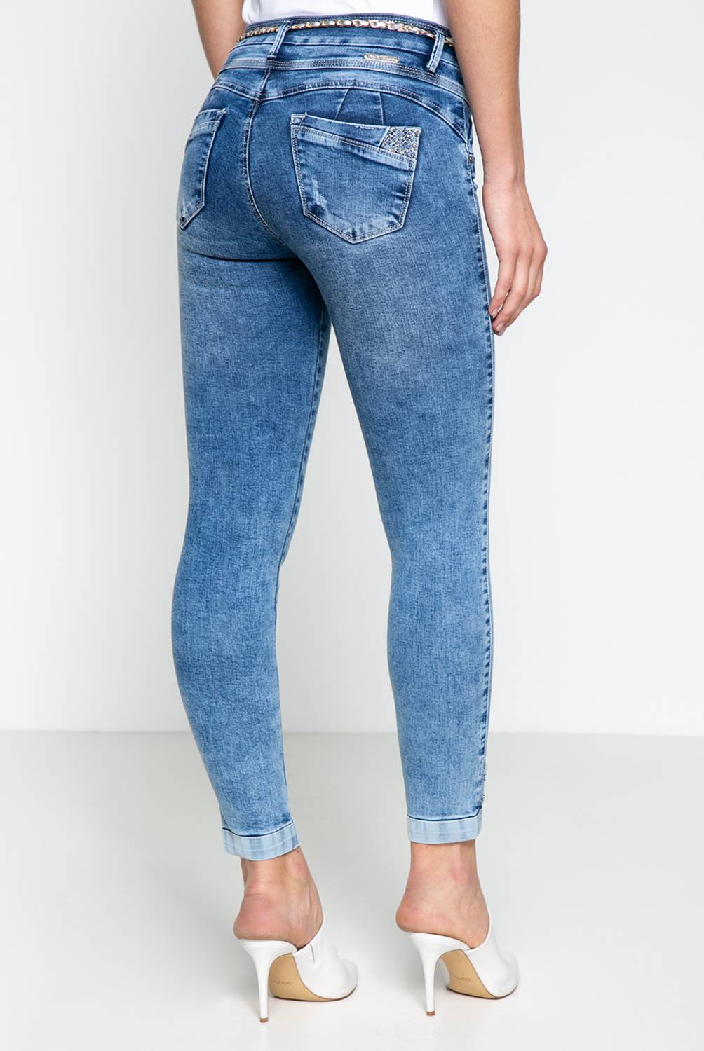 MOSSIMO - Jeans Wide Leg Tiro Alto Mujer