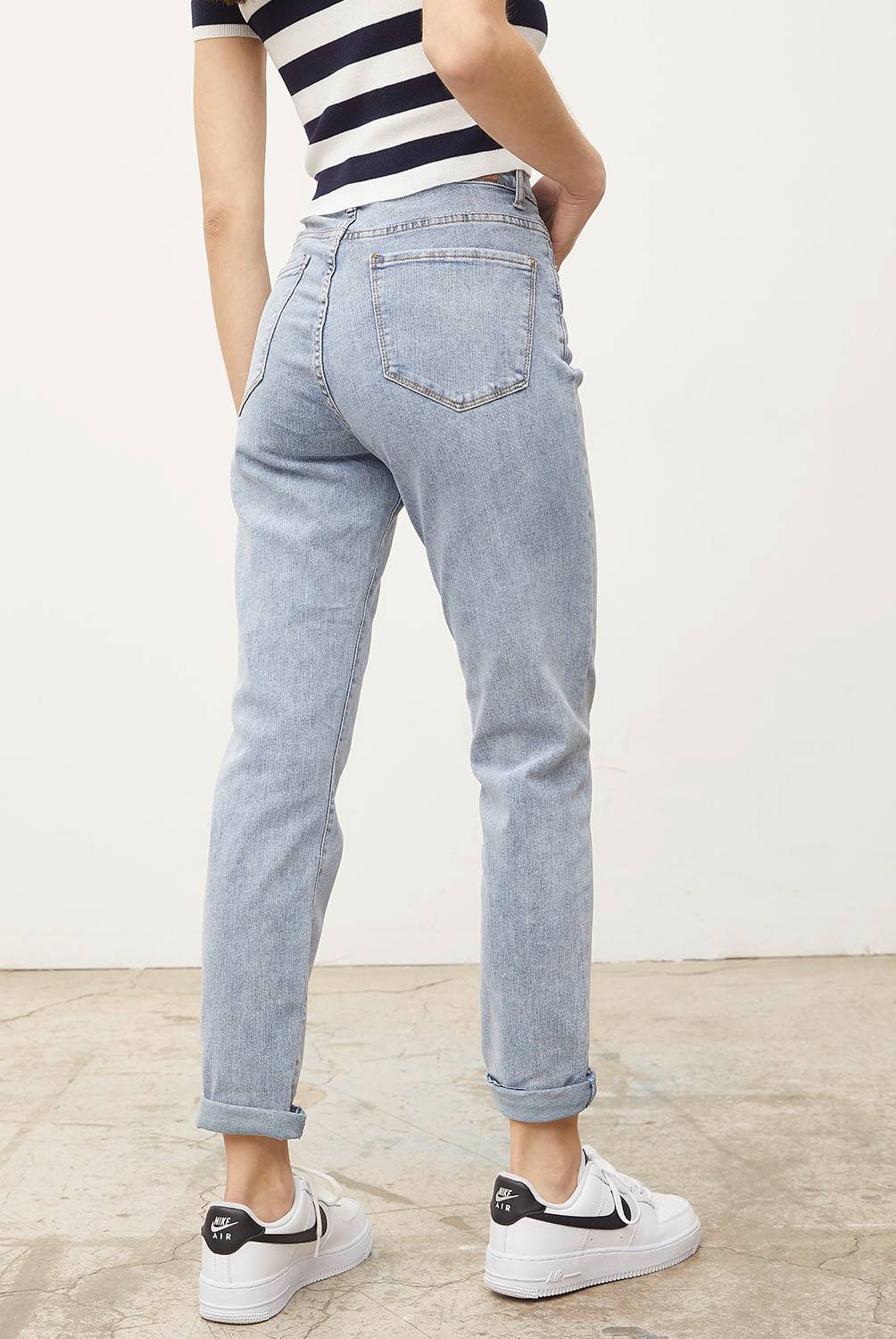 SYBILLA Jeans Cropped Noah Tiro Alto Mujer Sybilla