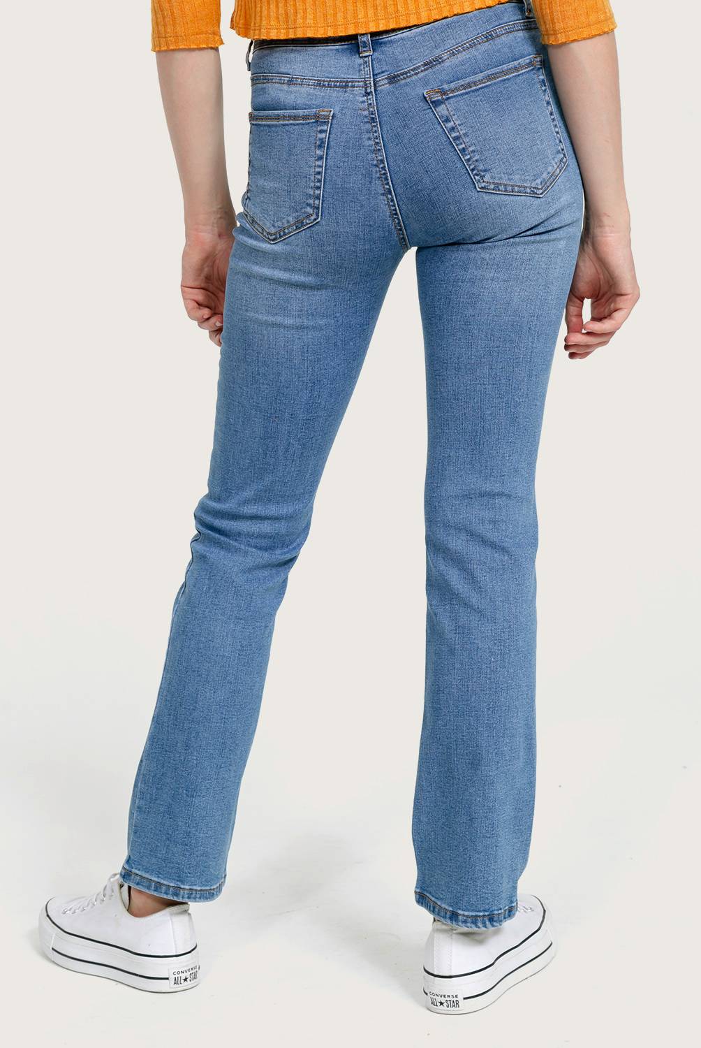 SYBILLA - Sybilla Jeans Straight Tiro Alto Denim Mujer