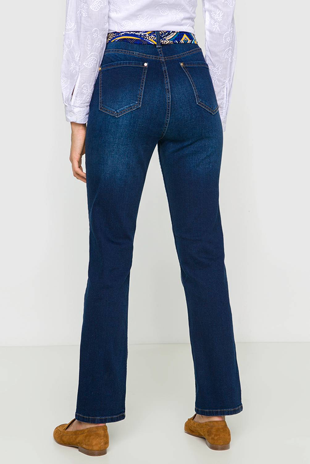 NEWPORT - Jeans Denim Recto Tiro Medio Mujer
