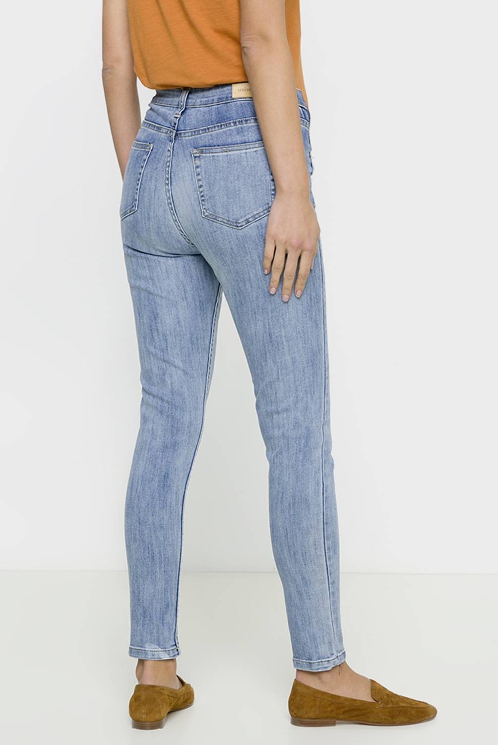 UNIVERSITY CLUB - Jeans de Algodón Skinny Mujer