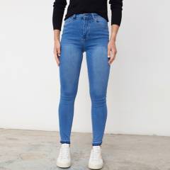 UNIVERSITY CLUB - University Club Jeans Skinny Tiro Medio Mujer
