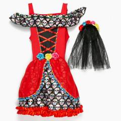 YAMP - Disfraz Halloween Catrina Rojo Yamp