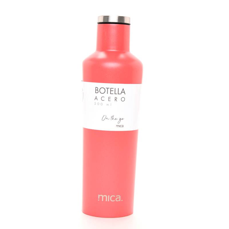 MICA - Botella Acero 500 ml Rojo