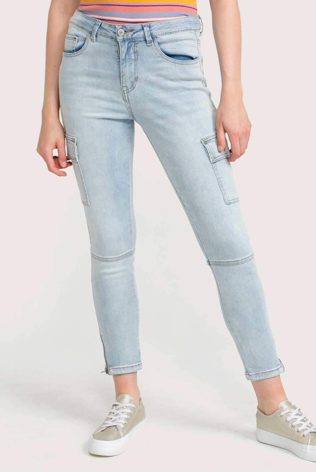 Doo Australia - Jeans de Algodón Skinny Mujer