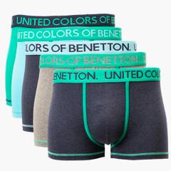 Benetton - Benetton Pack de 5 Bóxer Algodón Hombre