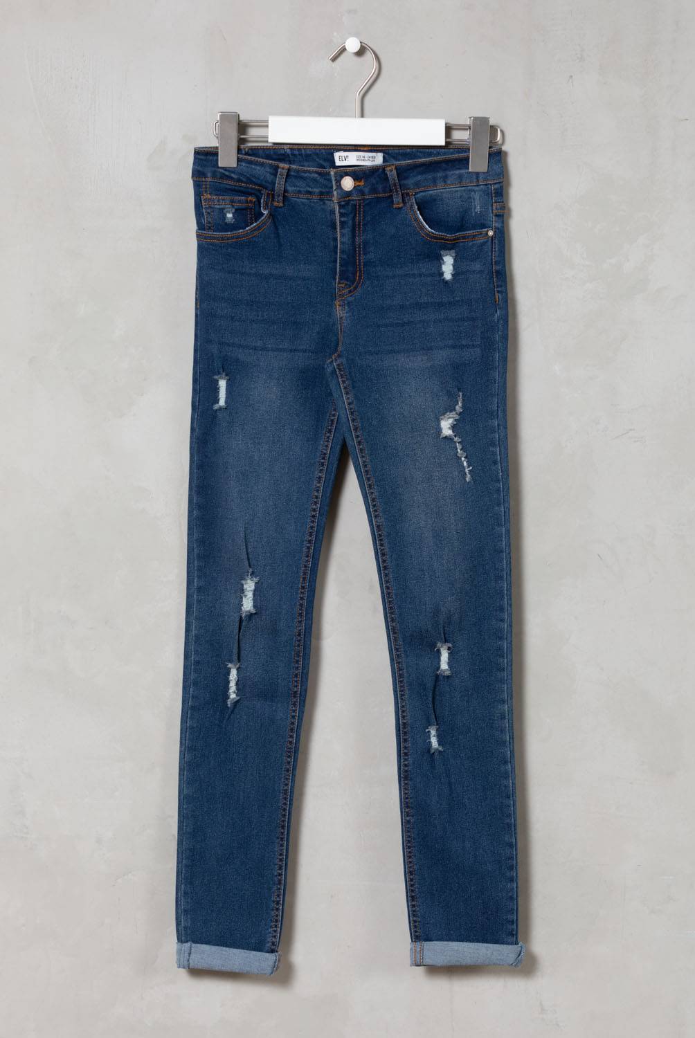 ELEVEN - Jeans Skinny Roturas Algodón Niña