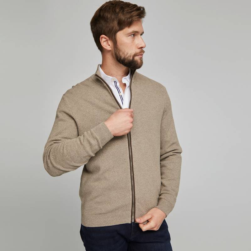 WOLF&HANK - Sweater Full Zipper Premium Blend Hombre
