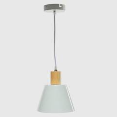 BASEMENT HOME - Lámpara Colgante Metal Blanca 1 Luz