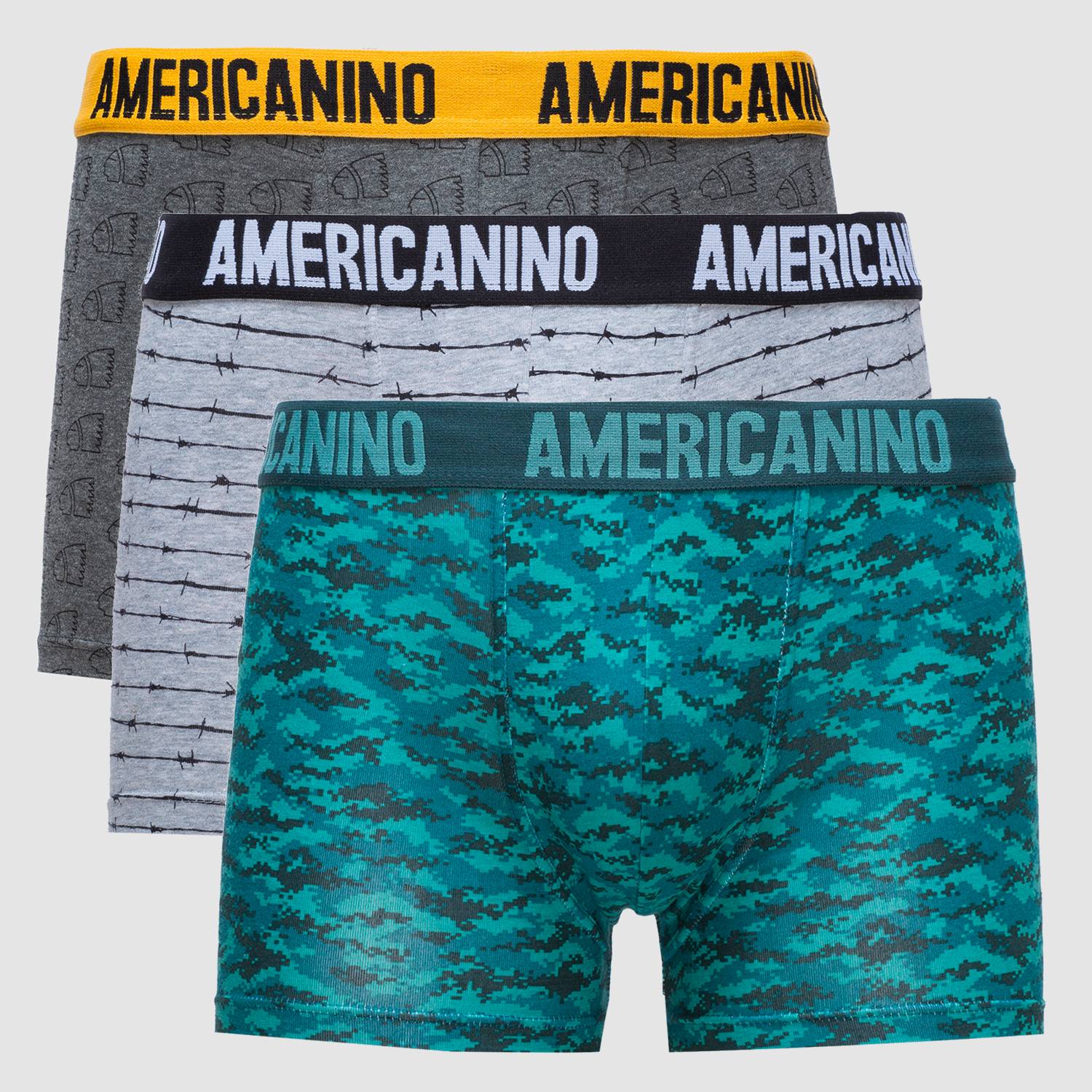 AMERICANINO Pack de 3 B xers Algod n Hombre Americanino