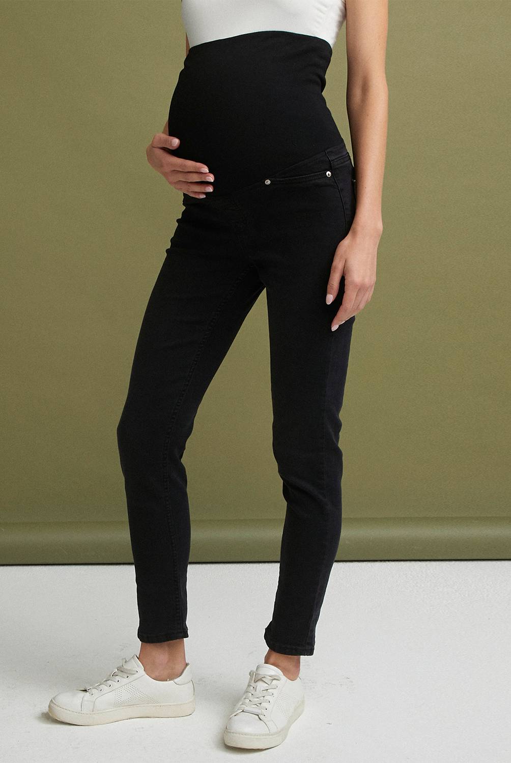 UNIVERSITY CLUB - University Club Jeans Skinny Tiro Medio Maternal Mujer