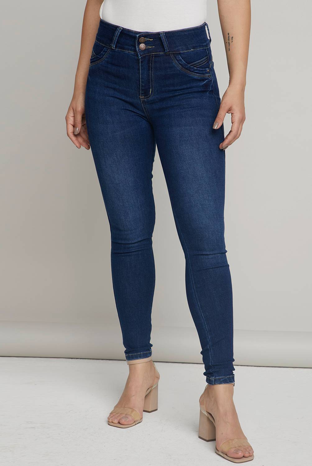 MOSSIMO Jeans Skinny Tiro Alto Mujer Mossimo