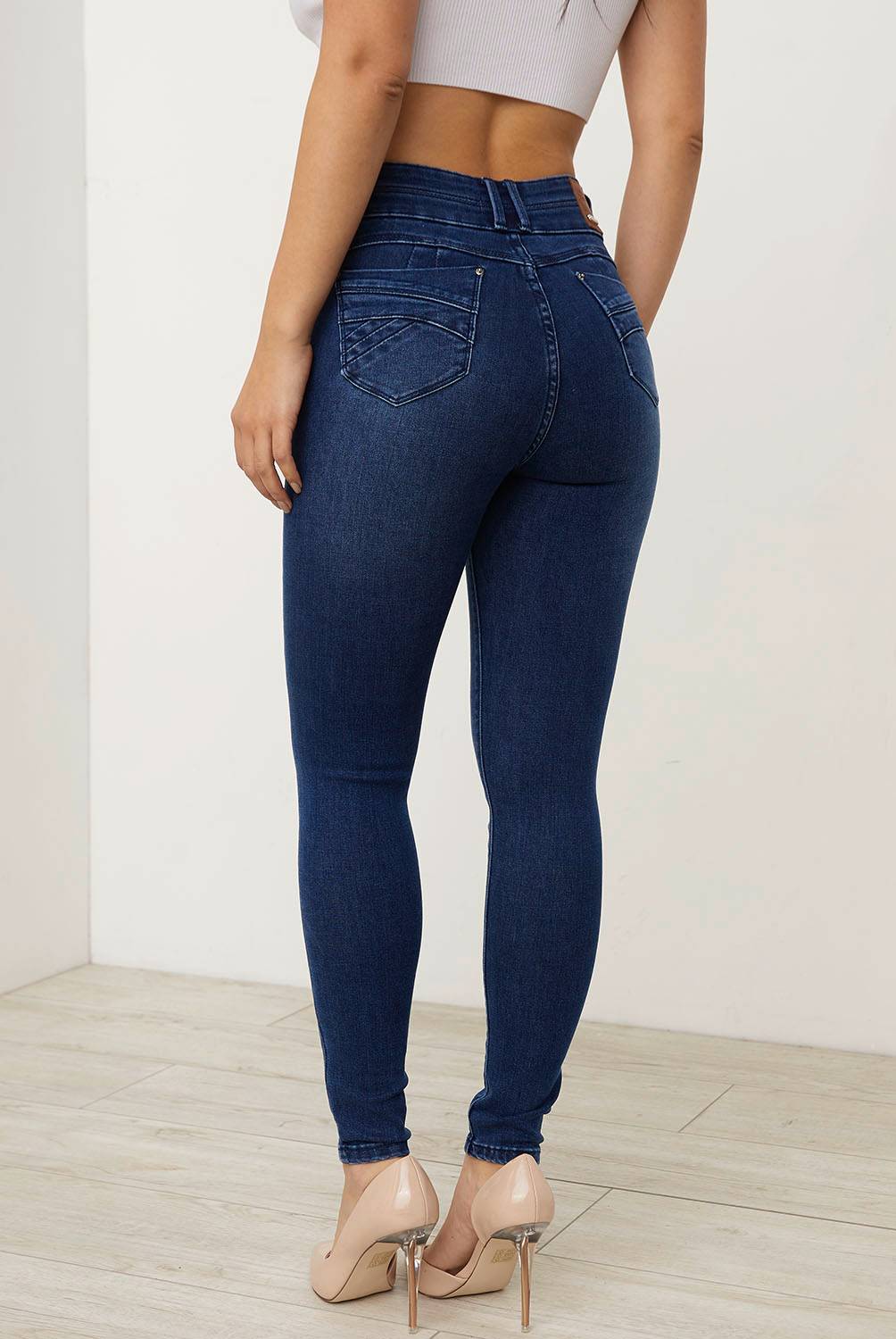 MOSSIMO - Jeans Skinny Tiro Alto Mujer Mossimo