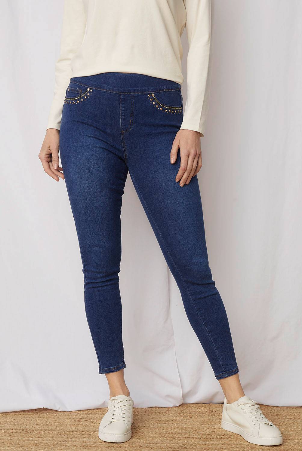 S. COCCI - Jeans Skinny Tiro Medio Mujer S. Cocci
