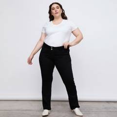STEFANO COCCI - Jeans Recto Tiro Alto Mujer