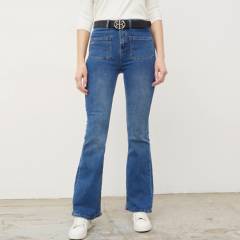 APOLOGY - Apology Jeans Flare Tiro Medio Mujer