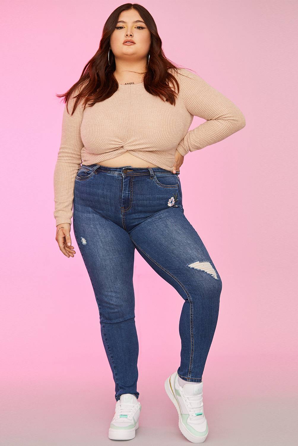 SYBILLA - Jeans Skinny Sophie Plus Tiro Medio Mujer Sybilla