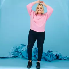 SYBILLA - Jeans Básico Amy Plus Tiro Medio Mujer Sybilla
