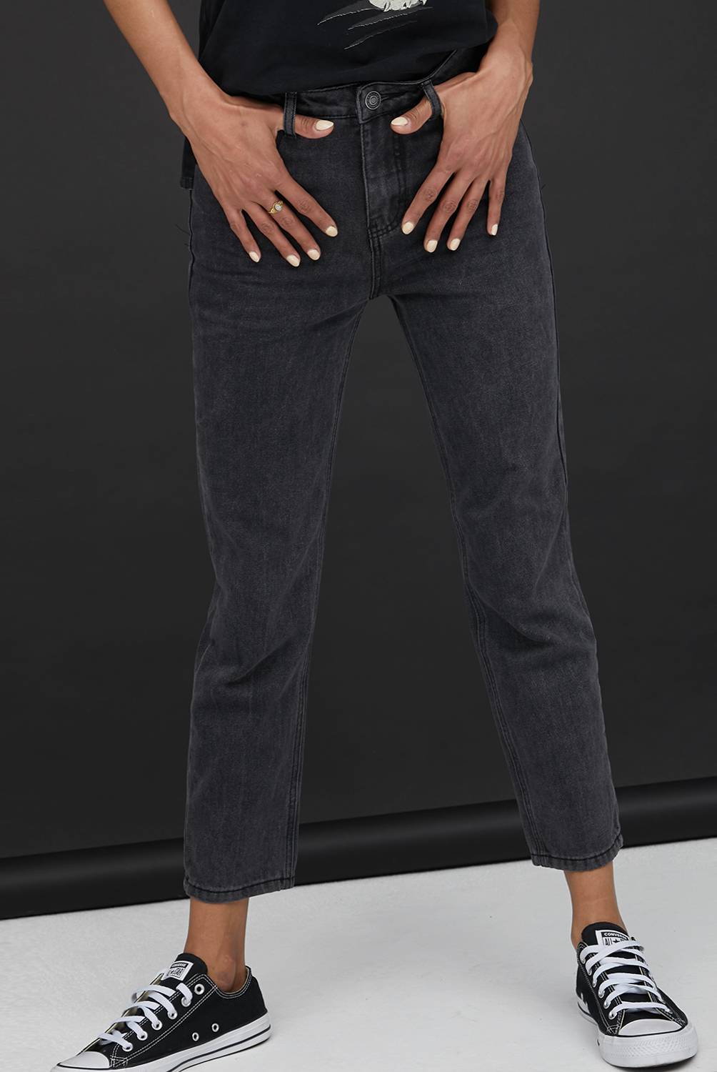 AMERICANINO - Americanino Jeans Mom Tiro Alto Mujer