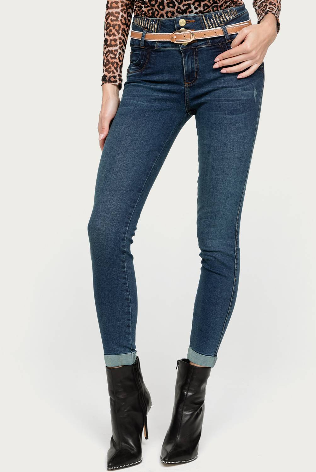 MOSSIMO - Jeans skinny tiro alto mujer