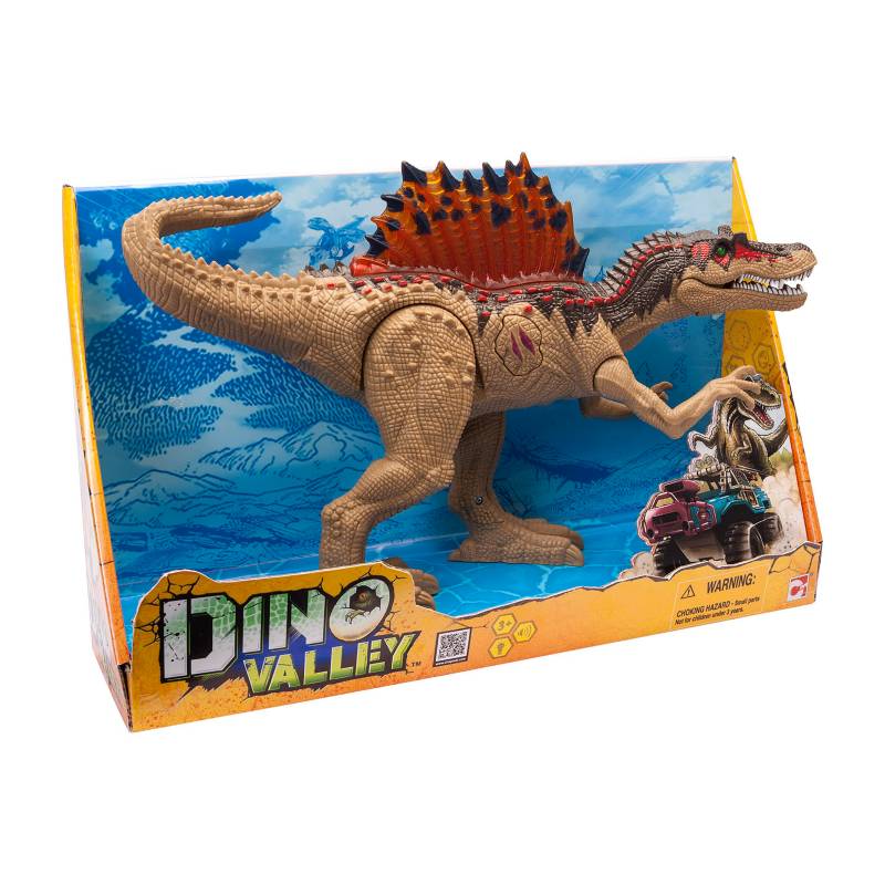 DINO VALLEY - Dinosaurio Espinosaurio 40 Cms Con Luz Y Sonido Dino Valley