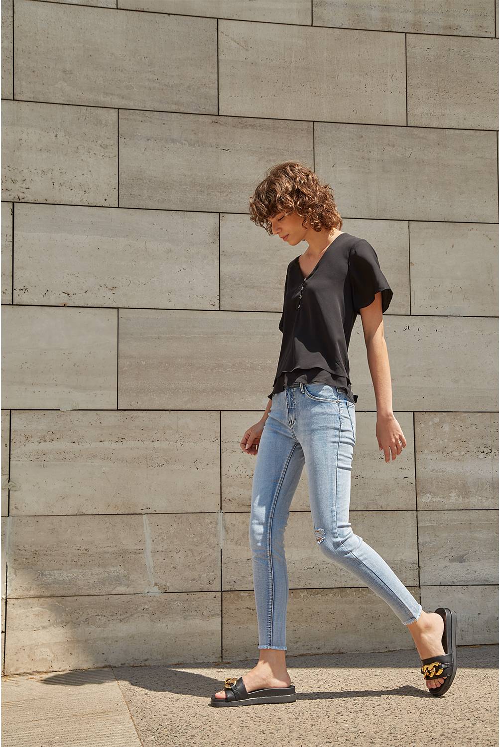 BASEMENT - Jeans Skinny Tiro Medio Mujer Basement