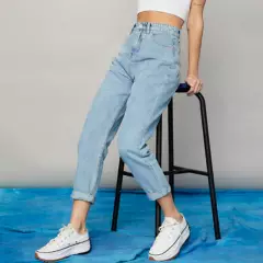 AMERICANINO - Jeans Mom Tiro Alto Mujer Americanino