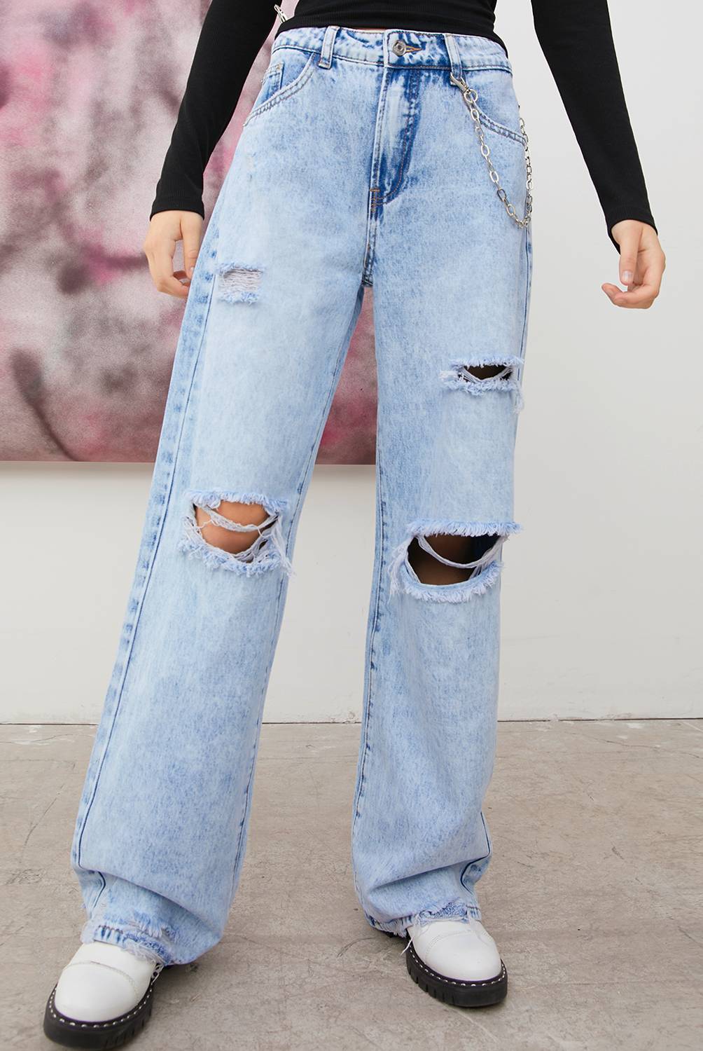 SYBILLA - Jeans Wide Leg Mujer