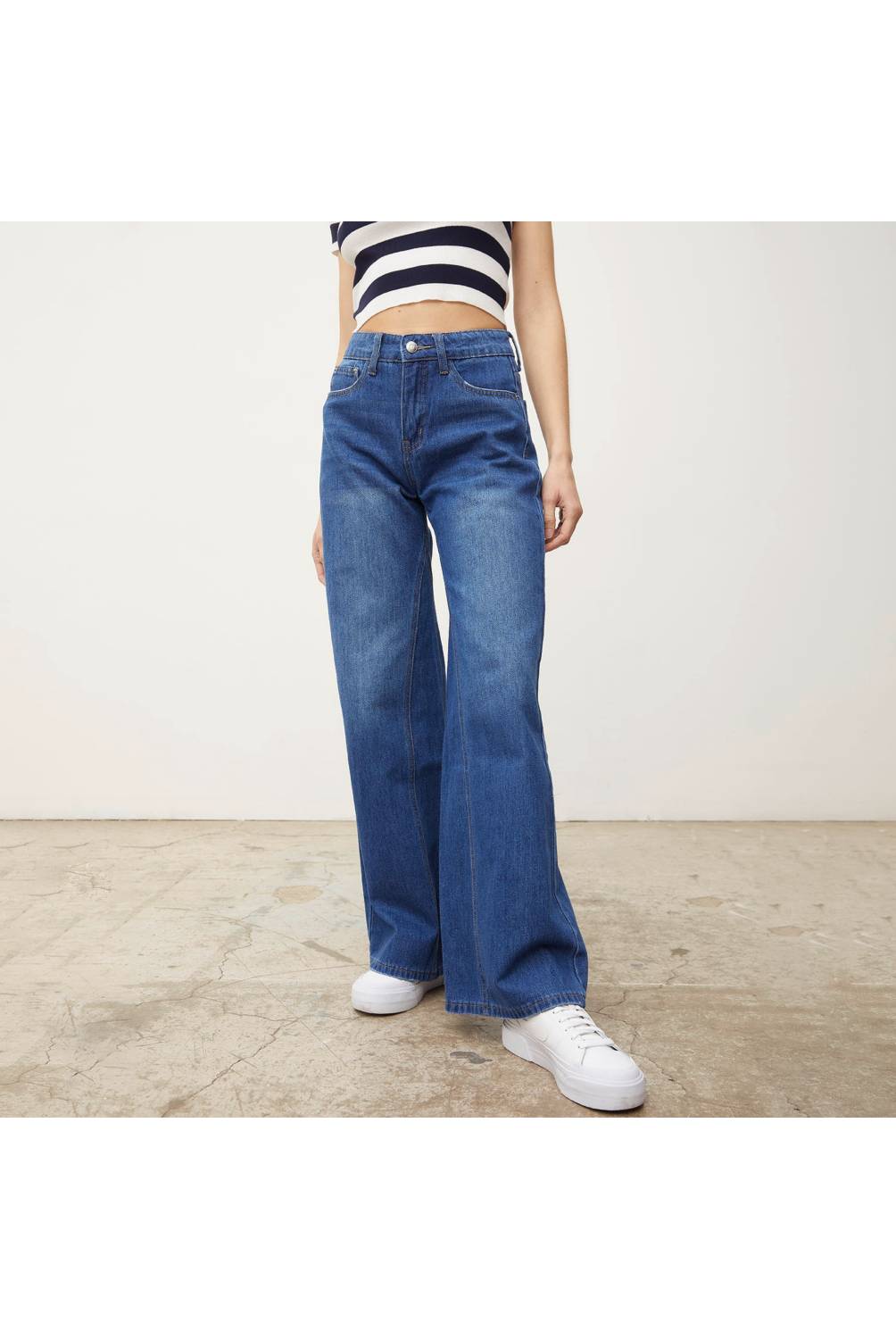 SYBILLA Jeans Wide Leg Tiro Medio Mujer Sybilla