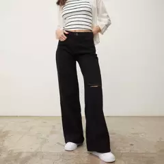 SYBILLA - Jeans Wide Leg Naomi Tiro Medio Mujer Sybilla