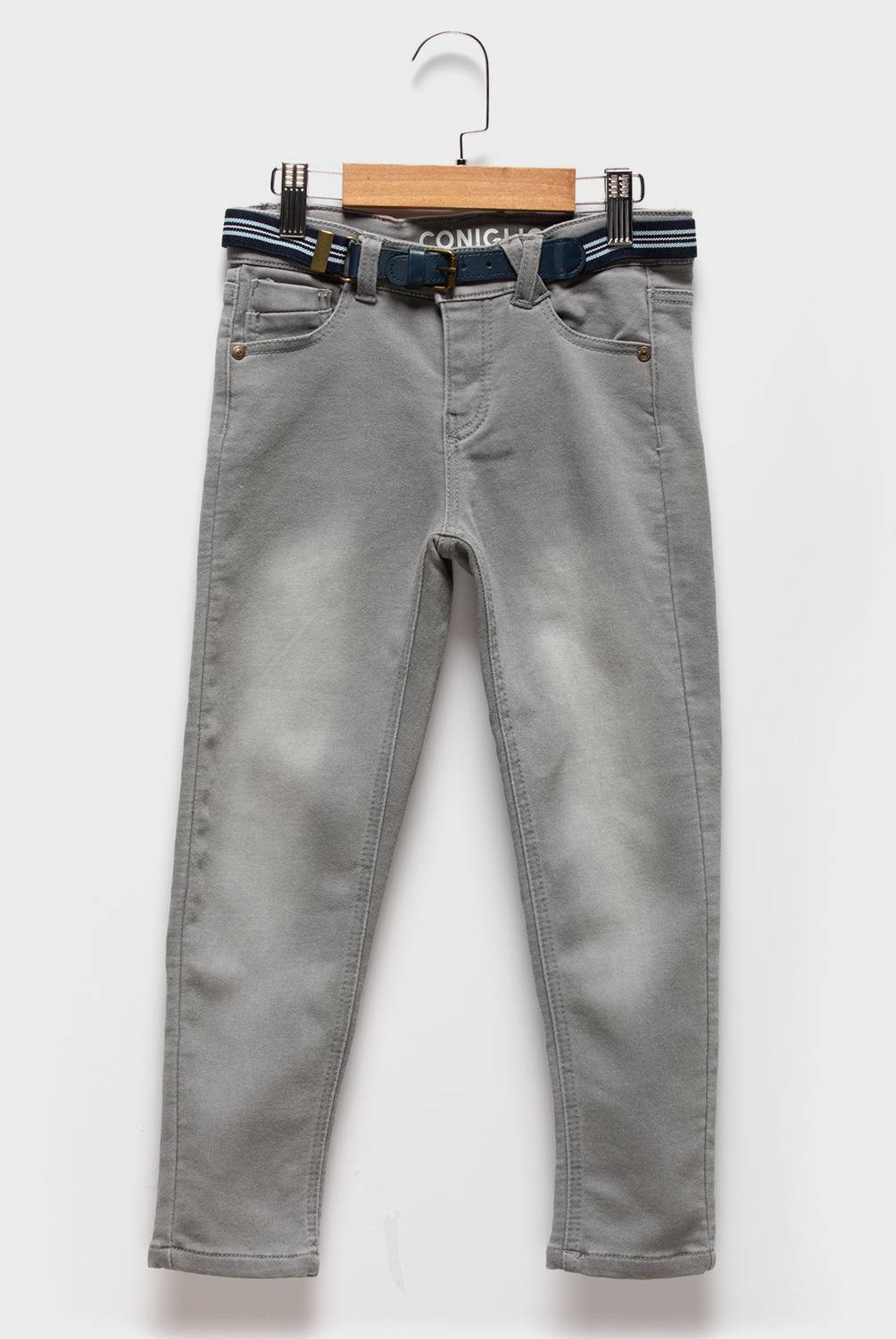 CONIGLIO - Jeans Con cinturón Denim Niño