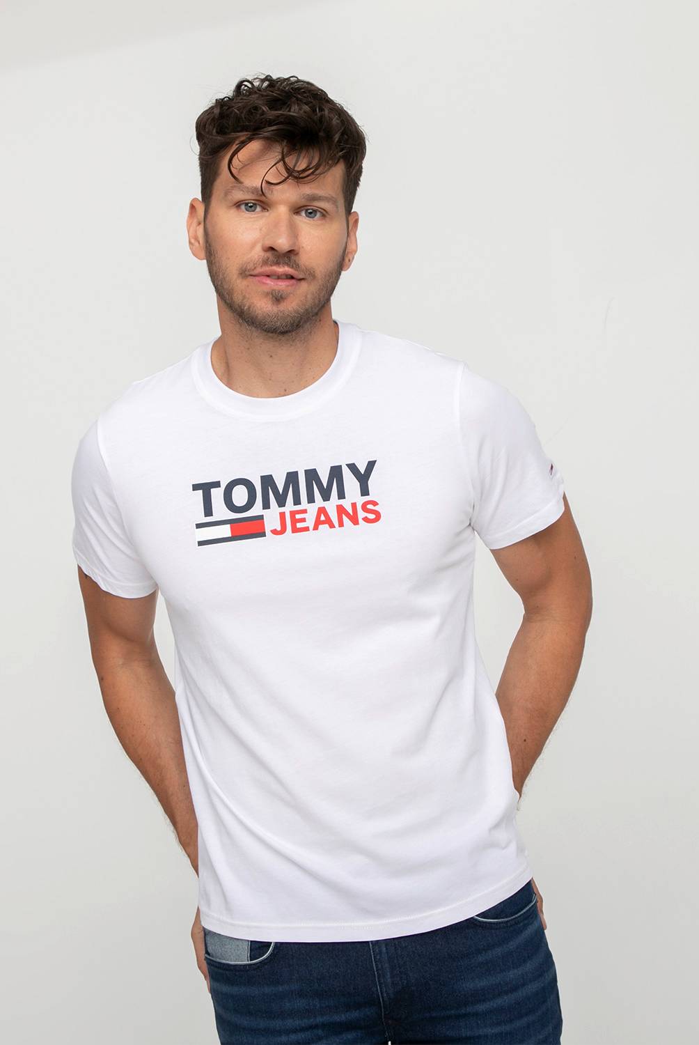 TOMMY JEANS - Polera Manga Corta Hombre Tommy Jeans