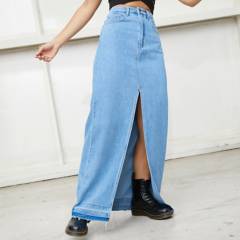 AMERICANINO - Falda Jeans Larga Mujer
