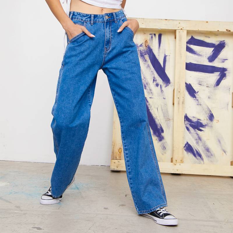 AMERICANINO - Americanino Jeans Straight Tiro Alto Mujer