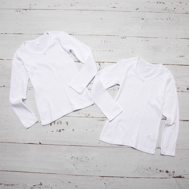 Pack de 3 Camisetas Blancas Cuello V para Niños YAMP YAMP