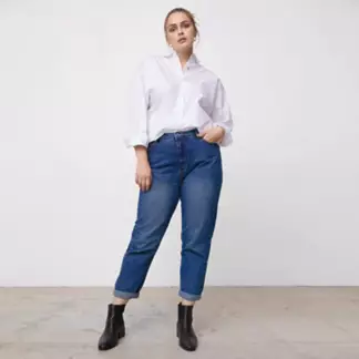 BASEMENT - Jeans Mom Tiro Alto Mujer Basement