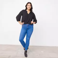 APOLOGY - Jeans Skinny Tiro Medio Denim Mujer Apology