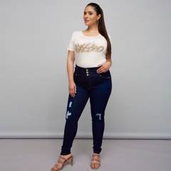 MOSSIMO - Jeans Skinny Tiro Alto Algodón Mujer Mossimo