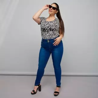 MOSSIMO - Jeans Skinny Tiro Alto Algodón Mujer Mossimo